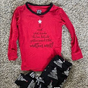 KickeePants 2 piece Christmas pajama set 2T